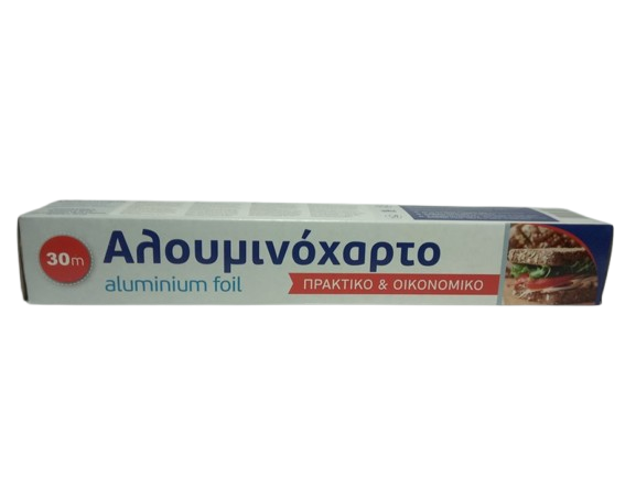 ΘΑΛΑΣΣΙΝΟΣ αλουμινόχαρτο economy 29cm x 30m – Θαλασσινός – Αναλώσιμα Κουζίνας