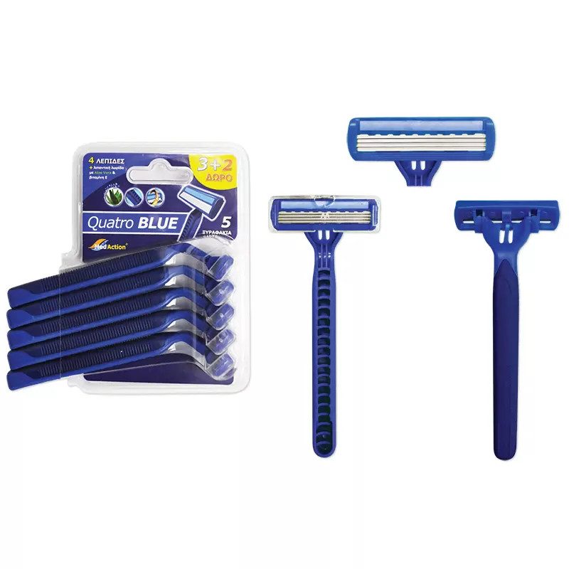 ΓΙΦΑ Med Action ξυραφάκια quatro blue 5τεμ – Γίφα