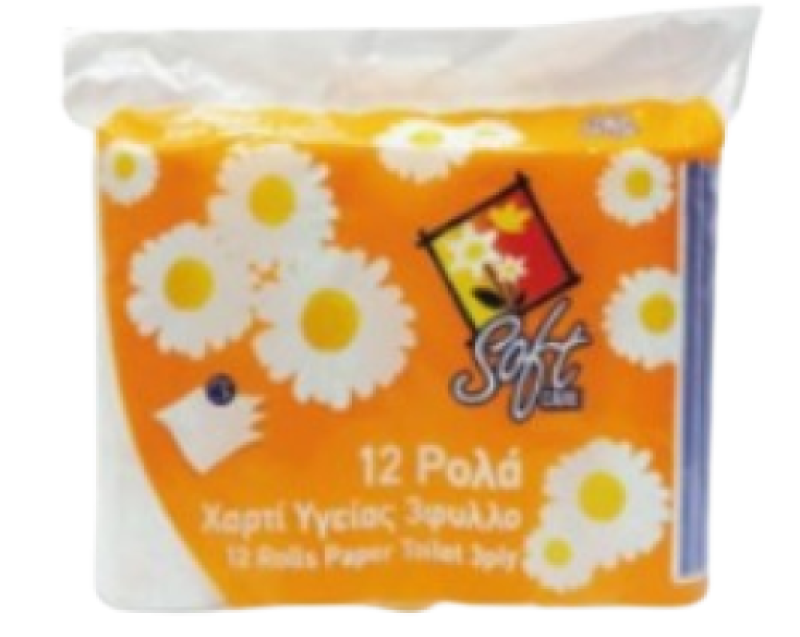 SOFTCARE χαρτί υγείας Scan Pack 3φυλλο 12x90gr – Χαρτιά Υγείας