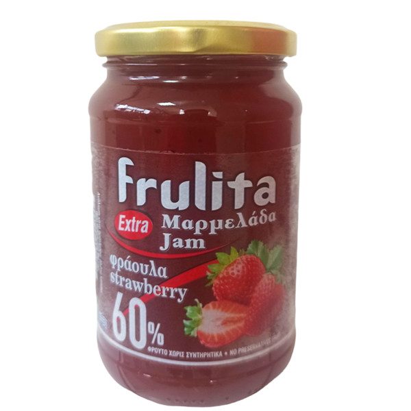 Frulita μαρμελάδα με έξτρα 60% φρούτων φράουλα 400gr – Μαρμελάδες