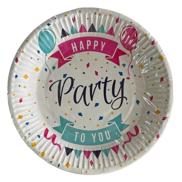 TNS πιάτα χάρτινα για party 18cm 10τεμ – Είδη Party για Σερβίρισμα