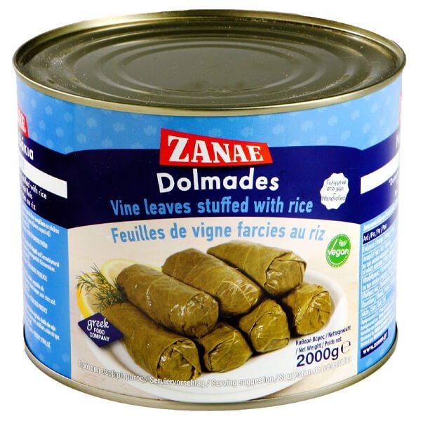 ΖΑΝΑΕ ντολμαδάκια γιαλαντζί 2kg – Ζαναέ – Τρόφιμα Μακράς Συντήρησης