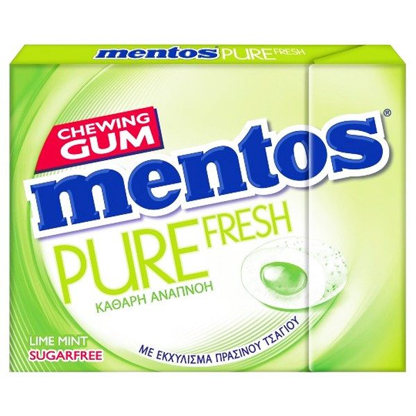 MENTOS τσίχλες pure fresh lime και mint 28gr – Καραμέλες, Γλειφιτζούρια και Τσίχλες