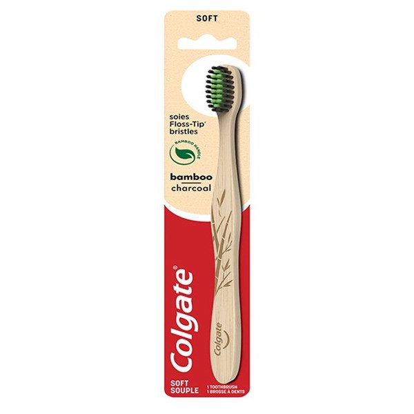COLGATE οδοντόβουρτσα Bamboo Charcoal μαλακή 1τεμ – Οδοντόβουρτσες Απλές