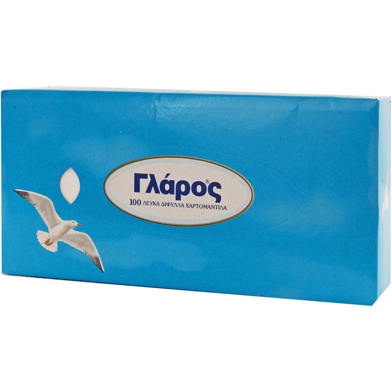 ΓΛΑΡΟΣ χαρτομάντηλα αυτοκινήτου 100τεμ – Γλάρος