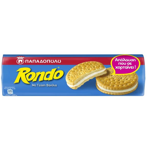 ΠΑΠΑΔΟΠΟΥΛΟΥ μπισκότα super rondo με βανίλια 250gr – Παπαδοπούλου