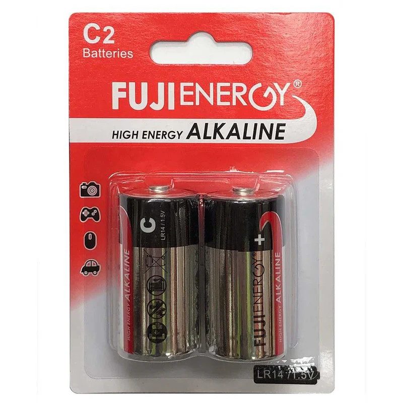 FUJIENERGY αλκαλική μπαταρία C LR14/1.5V 2τεμ – Αλκαλικές Μπαταρίες
