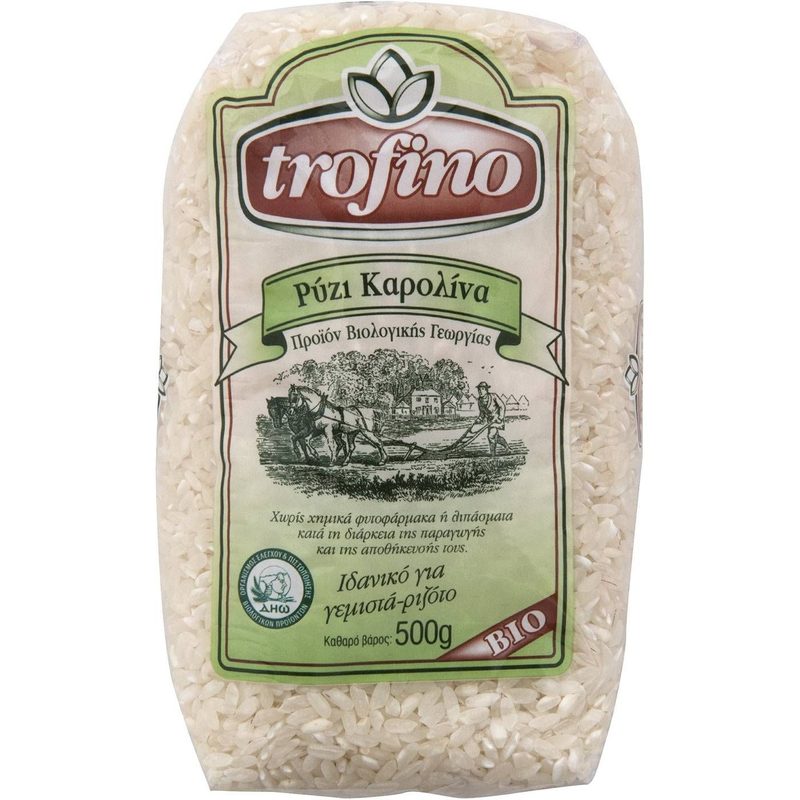 TROFINO ρύζι καρολίνα βιολογικό 500gr