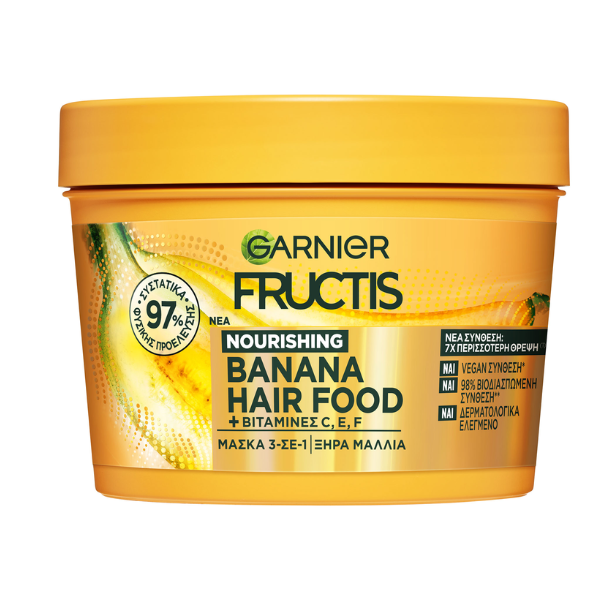 GARNIER Fructis μάσκα μαλλιών hair food banana θρέψης 400ml – Μάσκες Μαλλιών