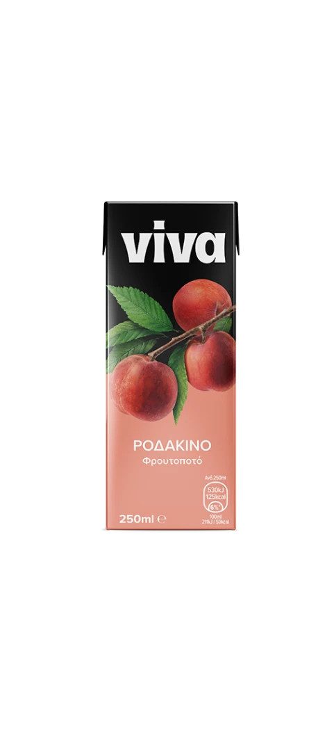 VIVA χυμός με ροδάκινο 250ml – Χυμοί
