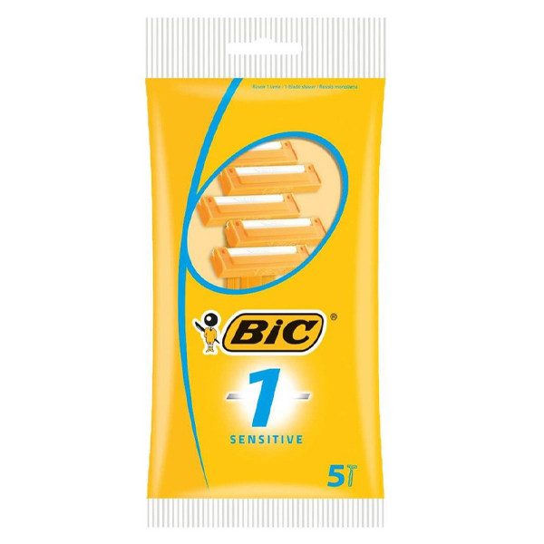 BIC ξυραφάκια Sensitive με μονή λεπίδα (εισαγωγής) 5τεμ