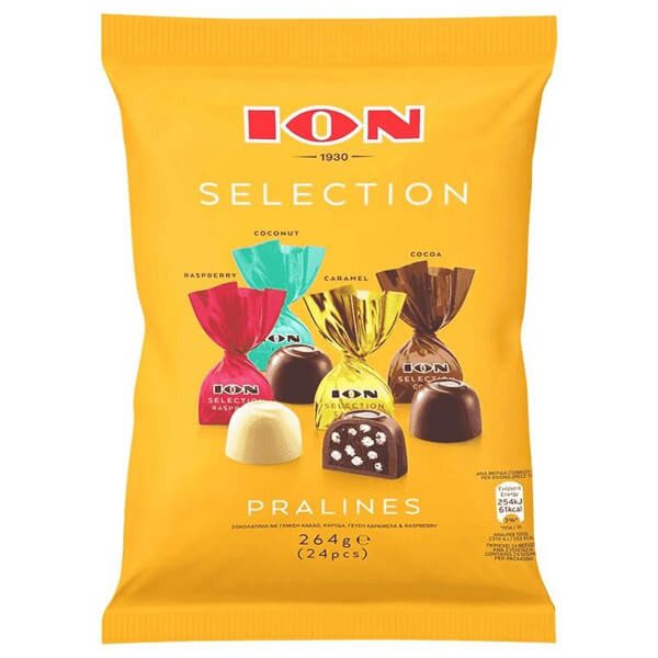 ΙΟΝ σοκολατάκια selection pralines 198gr – Σοκολάτες