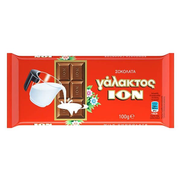 ΙΟΝ σοκολάτα γάλακτος 100gr – Σοκολάτες