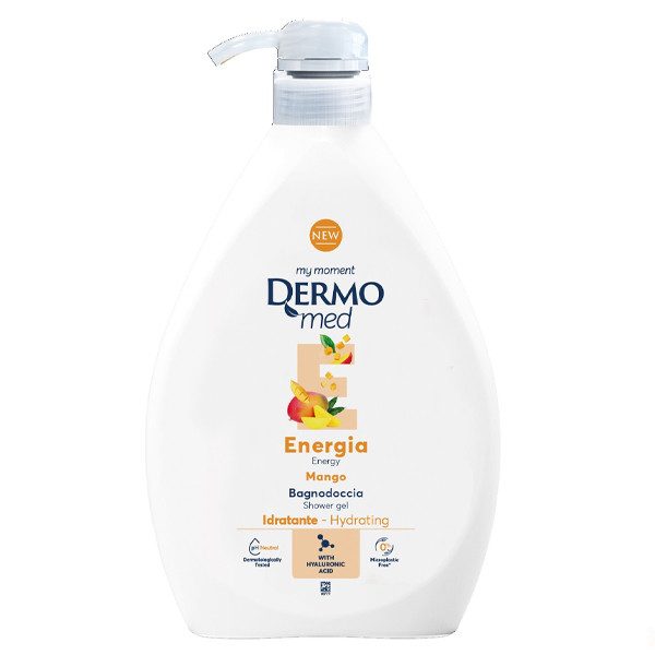 DERMOMED αφρόλουτρο energia μάνγκο με αντλία 1lt – Αφρόλουτρα
