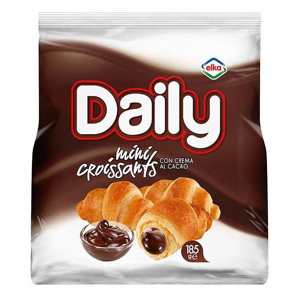 DAILY κρουασάν mini με γέμιση κακάο 185gr – Κέικ, Τσουρέκια και Κρουασάν