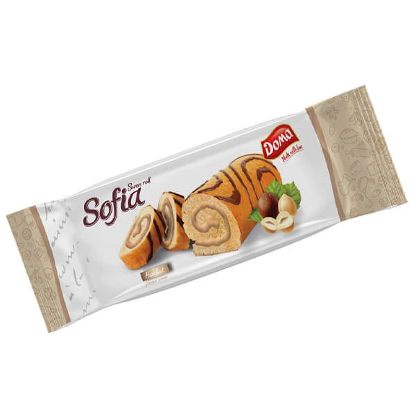 DOMA Sofia ελβετικό ρολό με φουντούκι 200gr – Κέικ, Τσουρέκια και Κρουασάν