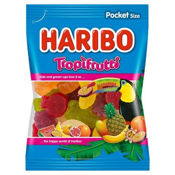 HARIBO ζελεδάκια tropifrutti 100gr – Καραμέλες, Γλειφιτζούρια και Τσίχλες