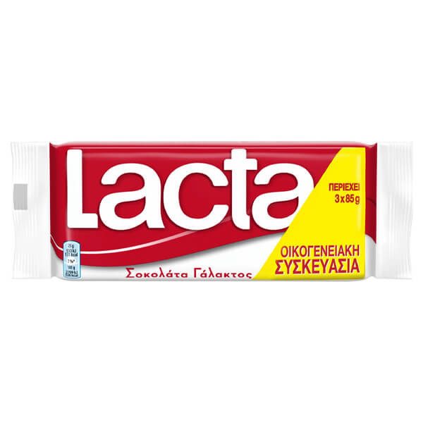 LACTA σοκολάτα γάλακτος 3x85gr – Σοκολάτες
