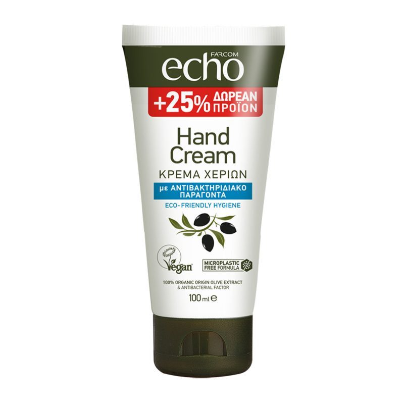 FARCOM Echo κρέμα χεριών με αντιβακτηριδιακή δράση 100ml – Κρέμες Χεριών