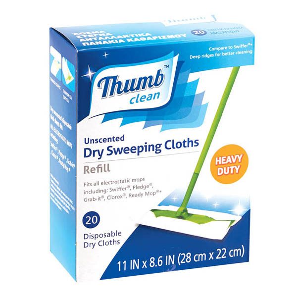 TNS Thumb Clean πανάκια παρκετέζας ανταλλακτικά 20τεμ – Είδη για Σκούπισμα και Σφουγγάρισμα