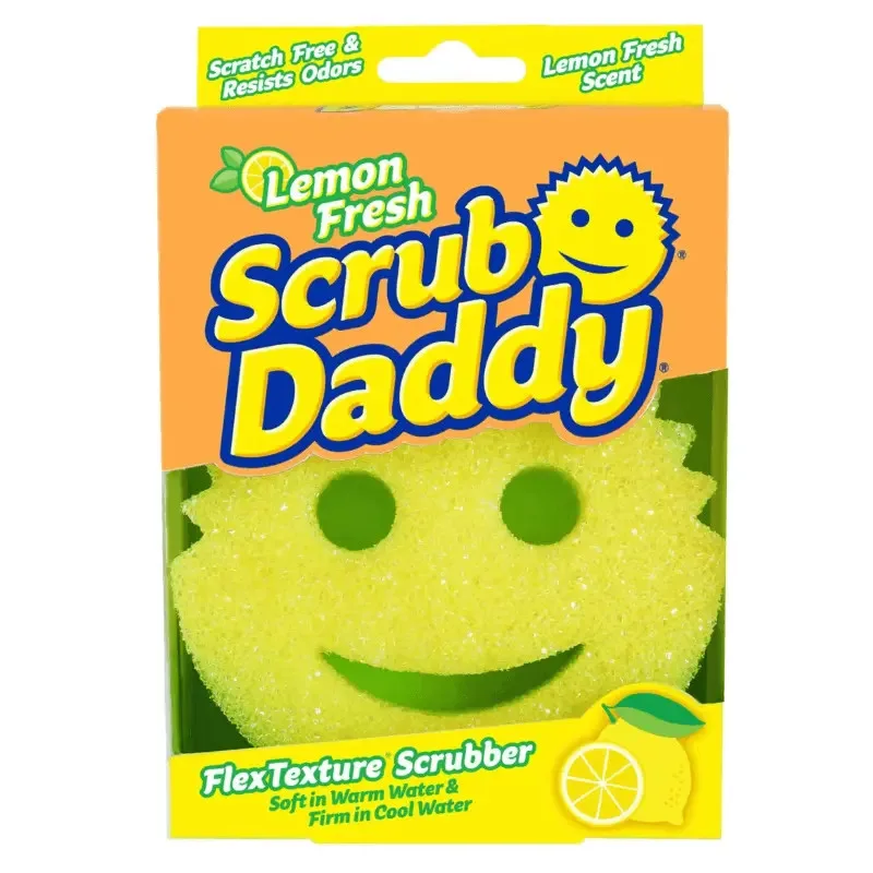 SCRUB DADDY σφουγγάρι κουζίνας σκληρό με άρωμα λεμόνι 1τεμ – Σφουγγάρια Κουζίνας