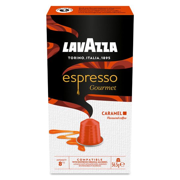 LAVAZZA καφές espresso Caramel σε κάψουλες συμβατές με μηχανές Nespresso 10τεμ – Κάψουλες Καφέ και Ροφημάτων