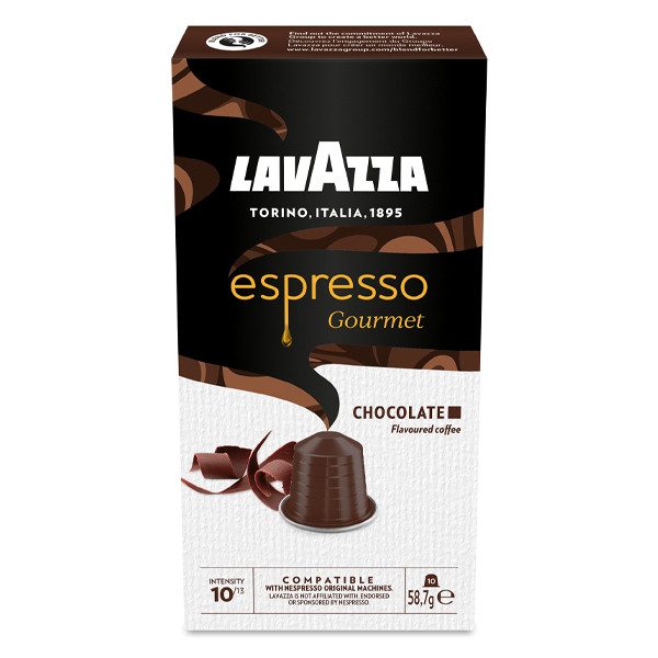 LAVAZZA καφές espresso Chocolate σε κάψουλες συμβατές με μηχανές Nespresso 10τεμ – Κάψουλες Καφέ και Ροφημάτων