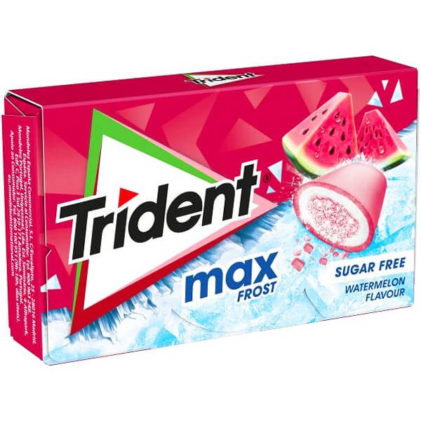 TRIDENT τσίχλες max frost καρπούζι 16x20gr – Καραμέλες, Γλειφιτζούρια και Τσίχλες