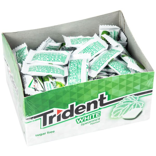 TRIDENT τσίχλες mini white δυόσμος 100x2.8gr – Καραμέλες, Γλειφιτζούρια και Τσίχλες