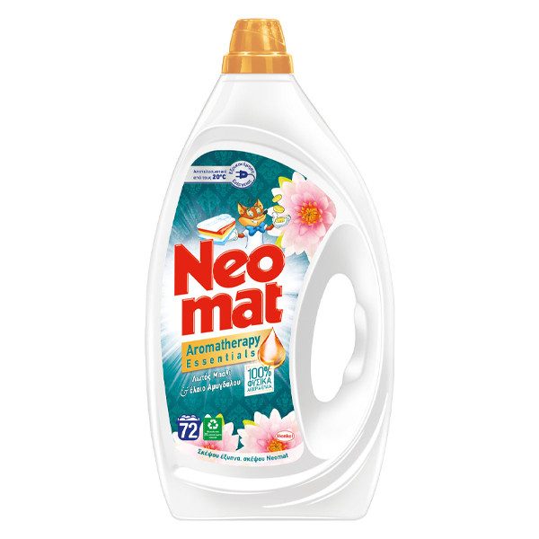 NEOMAT υγρό πλυντηρίου ρούχων Λωτός του Μπαλί 72μεζ 3,24lt – Απορρυπαντικά Ρούχων