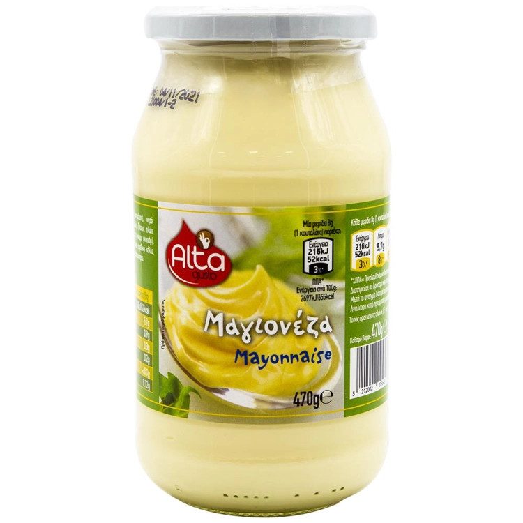 ALTA Gusto μαγιονέζα 470gr – Σάλτσες και Dressings