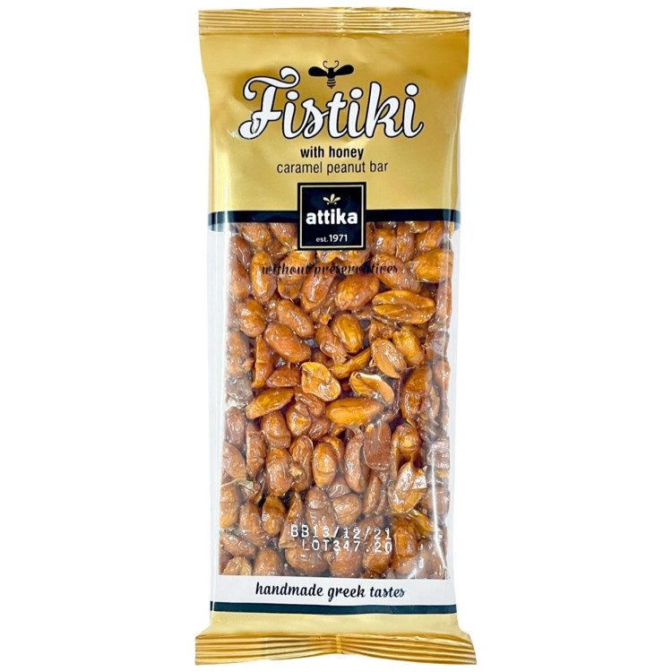 Attika μαντολάτο με φυστίκια καραμελέ 90gr – Attika Sweets – Παραδοσιακά Γλυκά