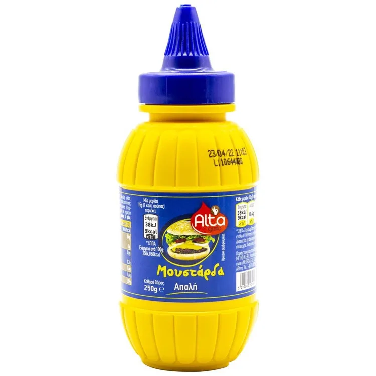 ALTA Gusto μουστάρδα απαλή 250gr – Σάλτσες και Dressings