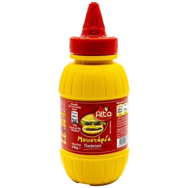 ALTA Gusto μουστάρδα πικάντικη 250gr – Σάλτσες και Dressings