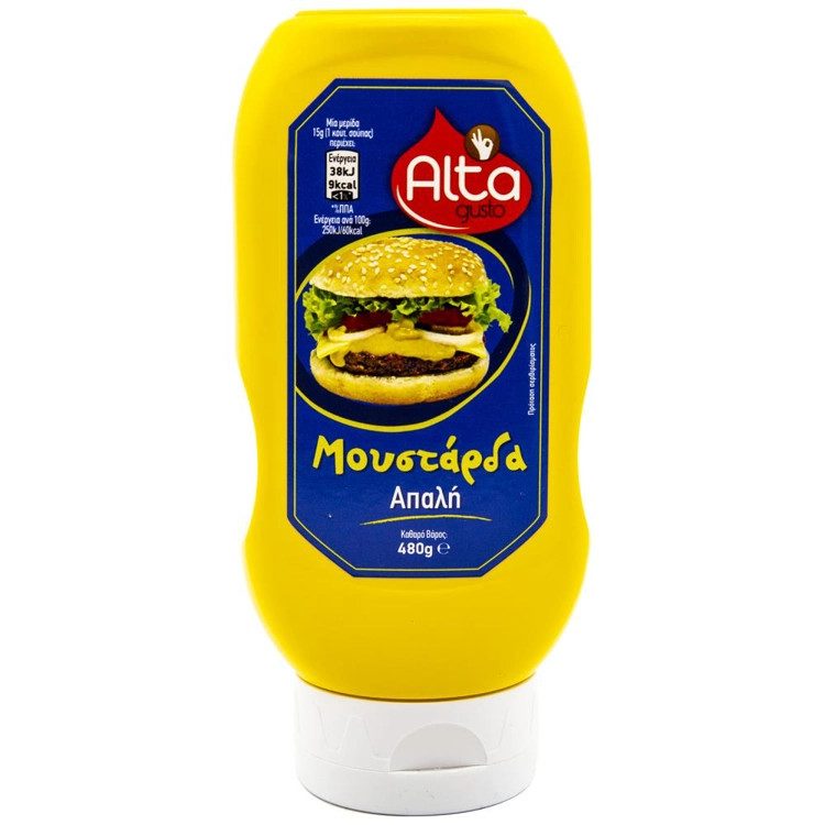 ALTA Gusto μουστάρδα απαλή top down 480gr – Σάλτσες και Dressings