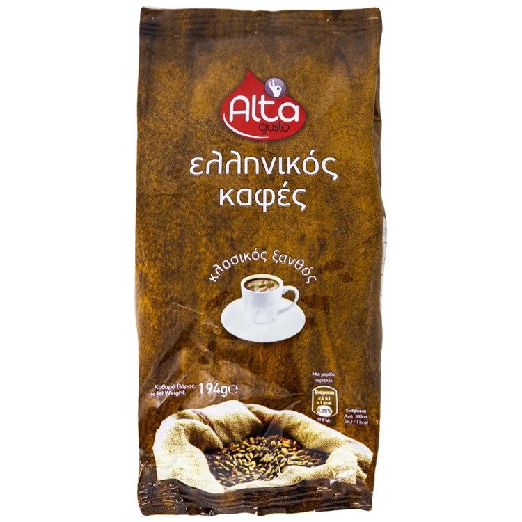 ALTA Gusto ελληνικός καφές 194gr – Καφέδες