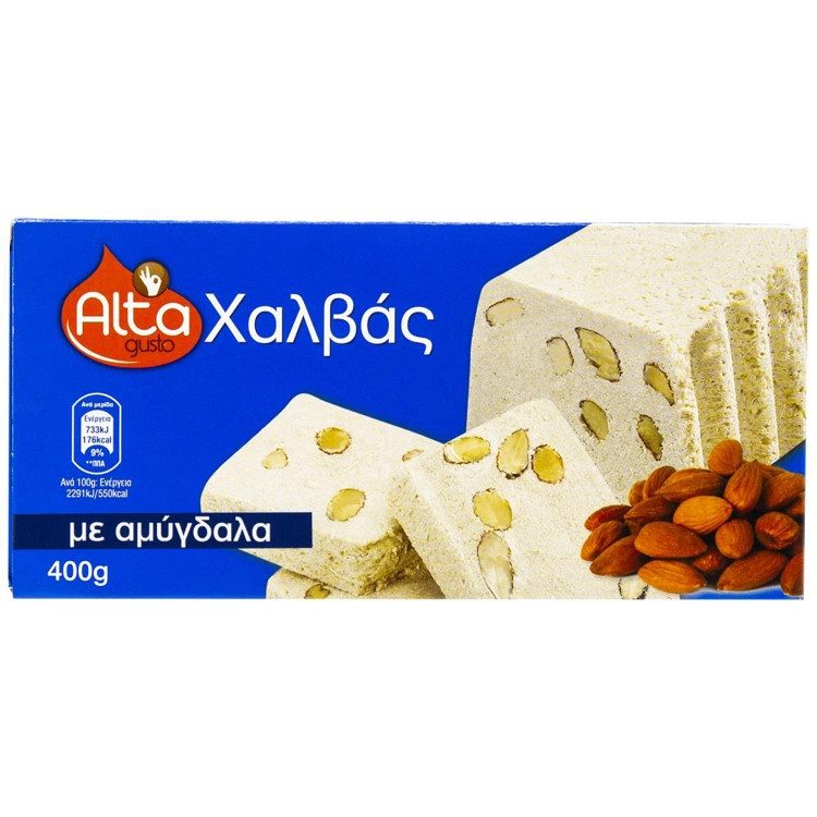 ALTA Gusto χαλβάς αμύγδαλο 400gr – Παραδοσιακά Γλυκά
