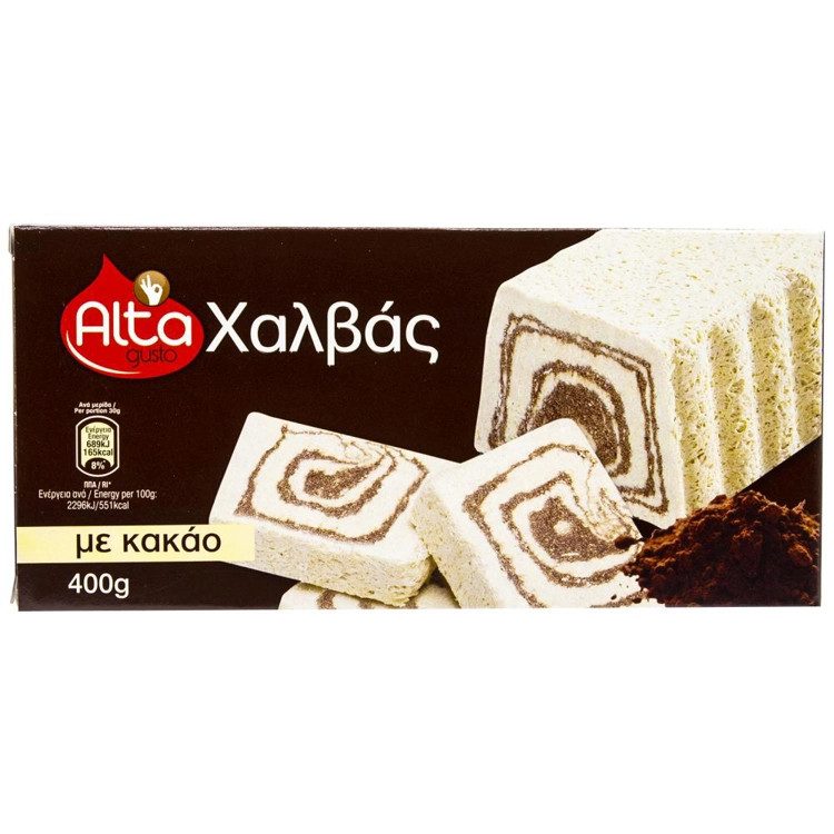 ALTA Gusto χαλβάς κακάο 400gr – Παραδοσιακά Γλυκά