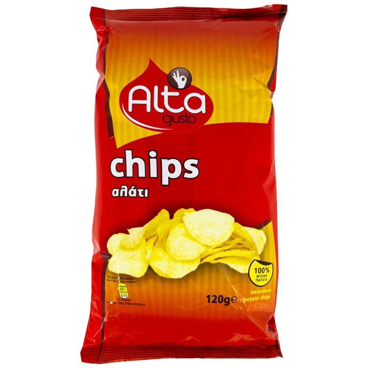 ALTA Gusto πατατάκια με αλάτι 120gr