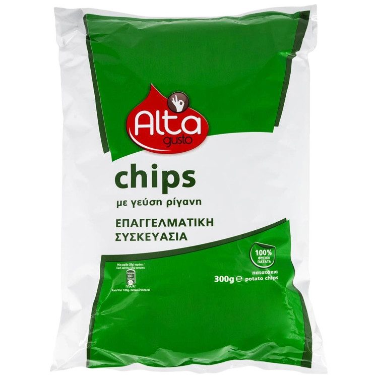ALTA Gusto πατατάκια με ρίγανη 300gr