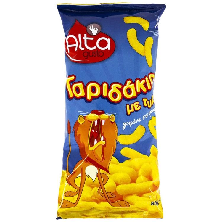 ALTA Gusto γαριδάκια με τυρί 85gr – Γαριδάκια και Ποπ Κορν