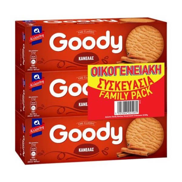 ΑΛΛΑΤΙΝΗ μπισκότα goody με κανέλα 3x185gr – Αλλατίνη