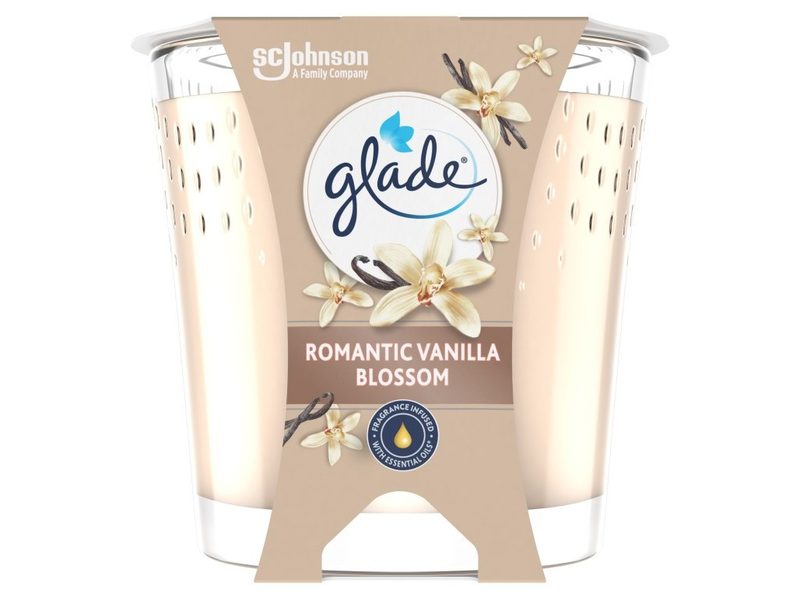 GLADE αρωματικό κερί βανίλια 112gr – Κεριά