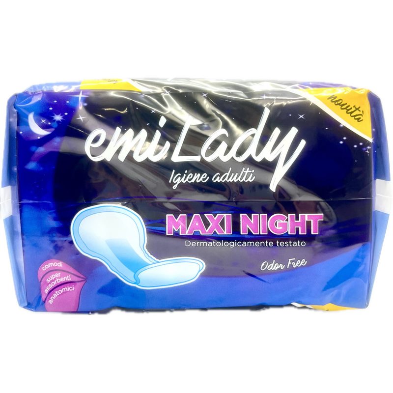 EMI LADY σερβιέτες ελαφράς ακράτειας maxi night 10τεμ – Salvinia ΕΠΕ