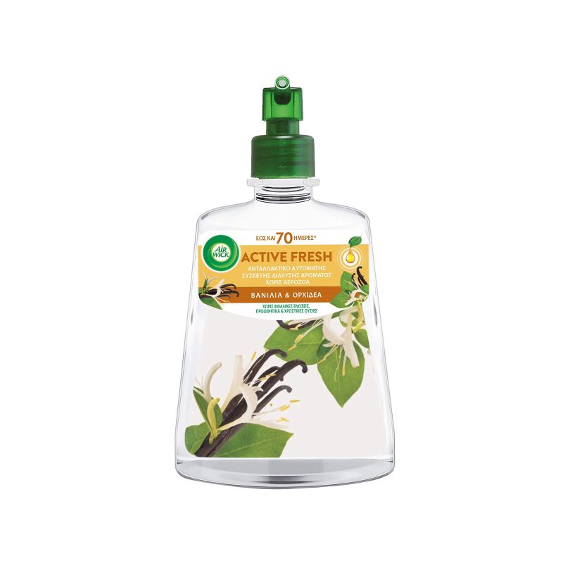 AIR WICK Active Fresh ανταλλακτικό βανίλια και ορχιδέα 228ml – Αρωματικά Χώρου