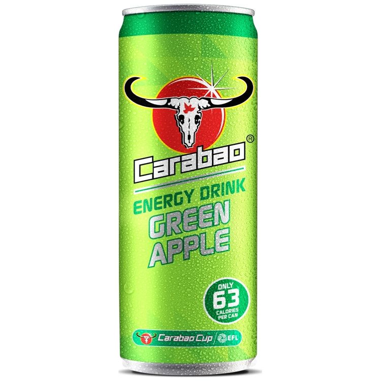 CARABAO ενεργειακό ποτό green apple 330ml – Αναψυκτικά