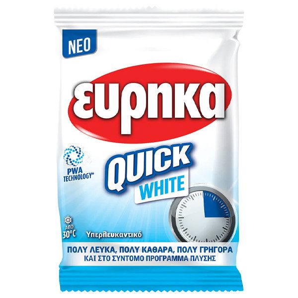 ΕΥΡΗΚΑ quick white υπερλευκαντικό ρούχων σε σκόνη 4x50gr – Εύρηκα – Ενισχυτικά Πλύσης