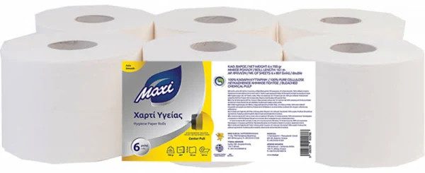MAXI χαρτί υγείας αυτόματης μηχανής 6x750gr – Χαρτικά (Χονδρική)