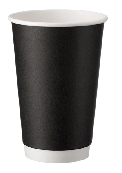 ΘΑΛΑΣΣΙΝΟΣ ποτήρι χάρτινο μαύρο double wall 16oz 25τεμ – Θαλασσινός – Ποτήρια μιας Χρήσης