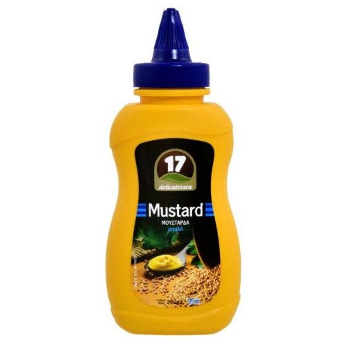 17 Delicatessen μουστάρδα απαλή 250ml – Σάλτσες και Dressings
